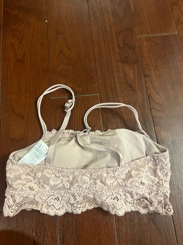 Abercrombie Light Pink Lace Bralette - Image 2