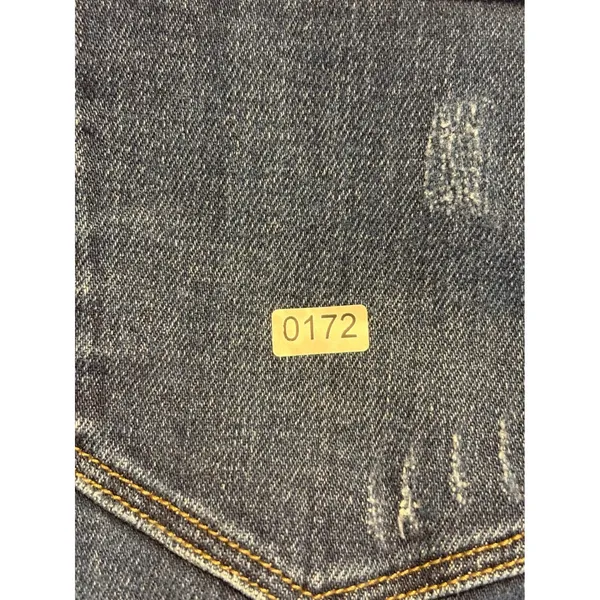 Lovervet by Vervet Wide Leg Jeans Womens 25/1 Dark Wash Raw Hem High Rise LV1353 - Image 8