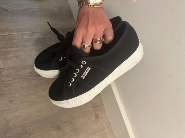 Black Superga Platform 2790 Nappa Sneakers - Image 4