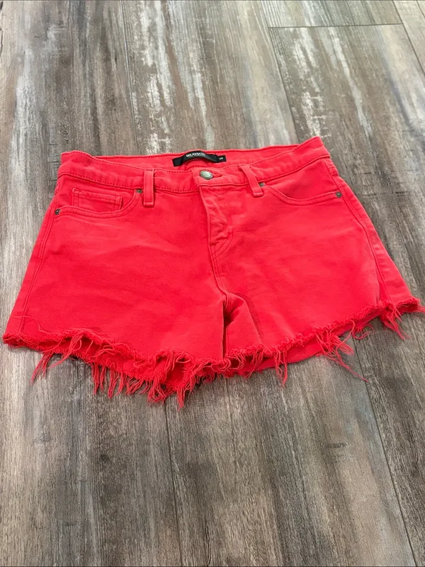 Hudson Jeans Gemma Red Jeans Shorts size 25 - Image 3