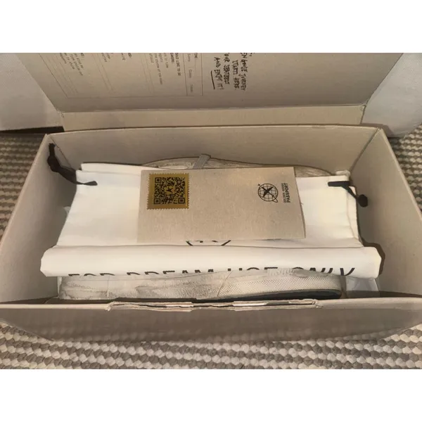 New Golden Goose Slide Classic White Gray Sneakers Size 10 - Image 7