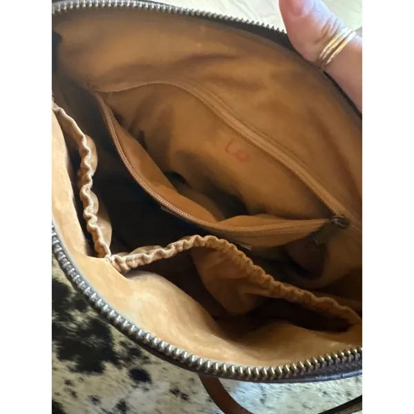Patricia Nash Nazaire crossbody‎ bag Brown Leather - Image 14