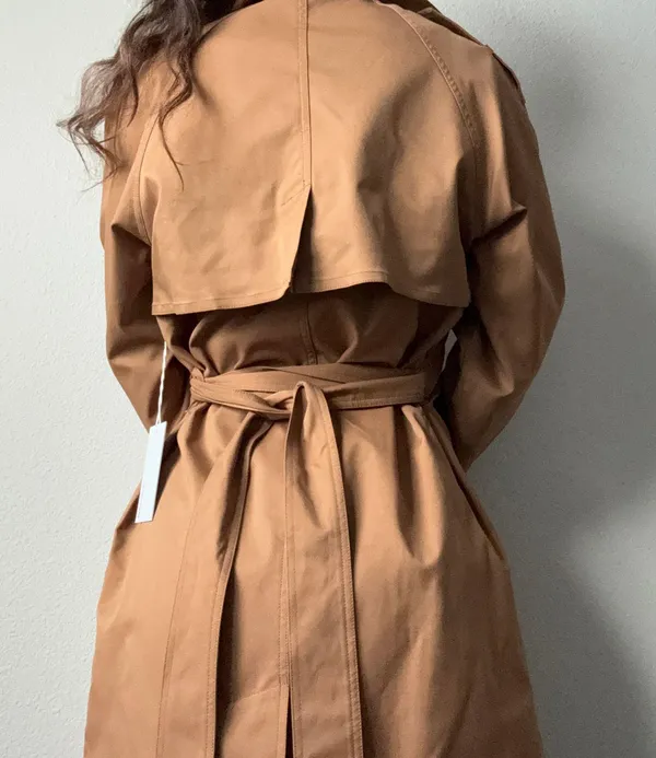 Reformation NWT Holland Trench Coat in Khaki - Image 2