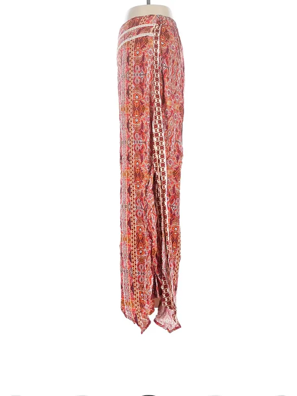 Earthbound Bohemian Wide-Leg Printed Pants - Red Multi - Image 4