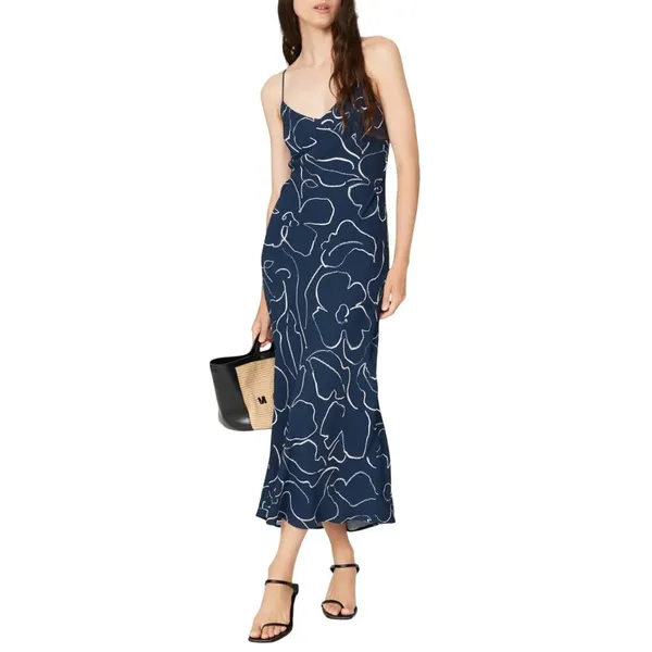 Madewell Layton Slip Dress in Blue, Size US 4​ - Image 2