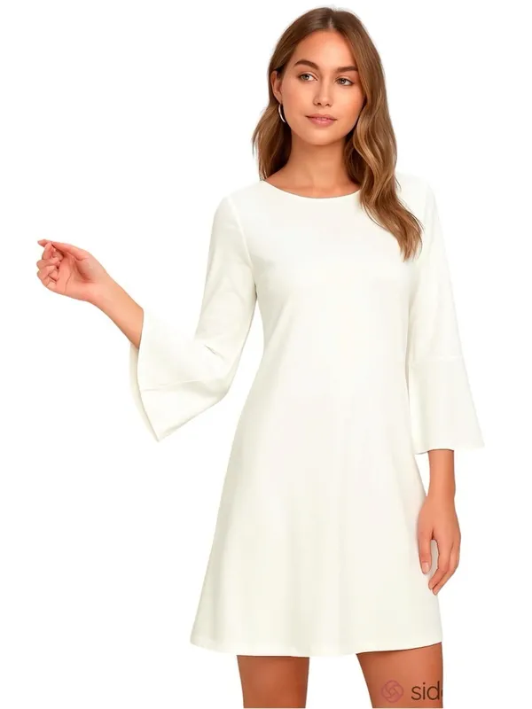Lulus Last Love Song White Tie-Waist Short Dress Juniors Size Large - Image 15