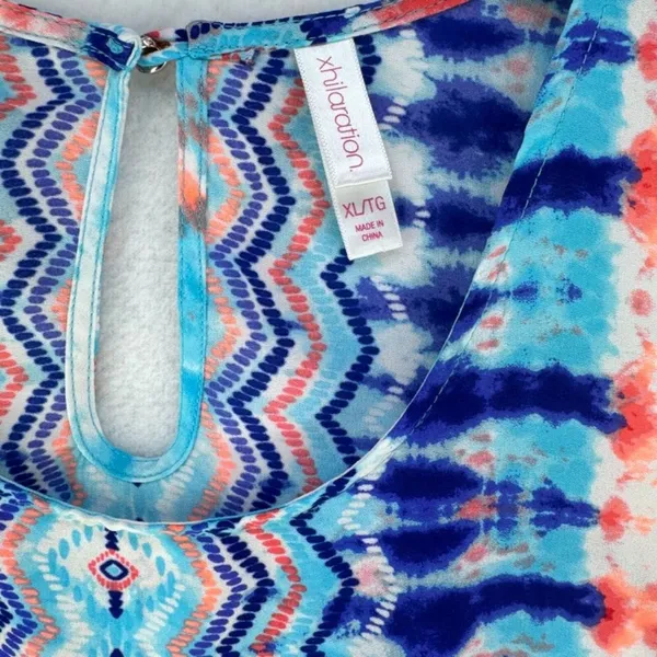 Xhilaration Tank Top Women Sz XL Sheer Multicolor - Image 5