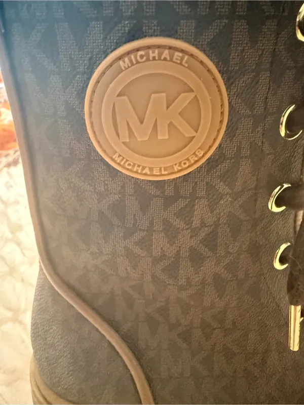 MICHAEL Michael Kors Brown MK Logo Lace - Image 3
