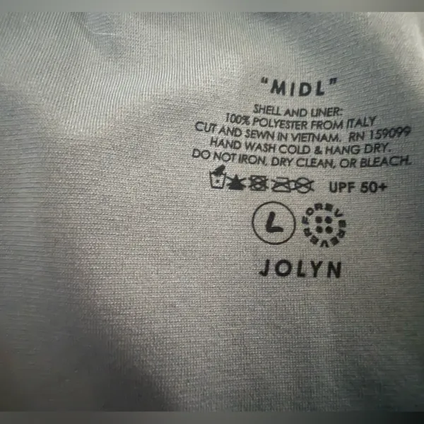 Jolyn Clothing “Midl” Aqua Bikini Bottom - Image 2