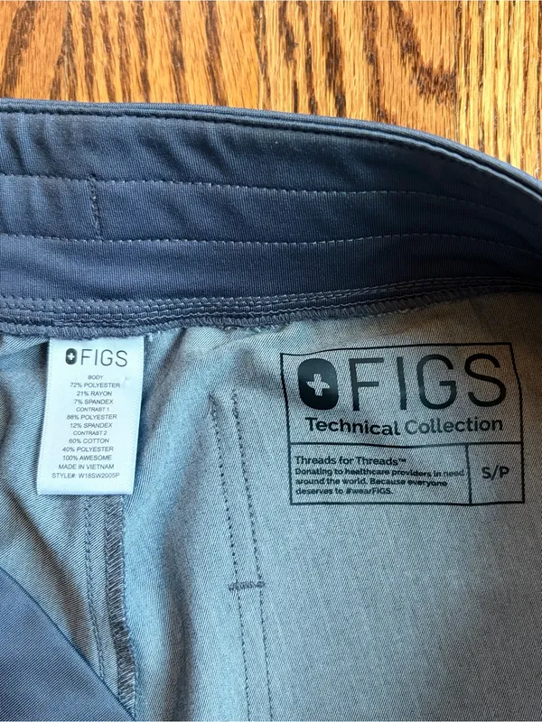 FIGS Technical Collection Scrub Jogger Pants | Women’s S Petite | Heather Gray - Image 4