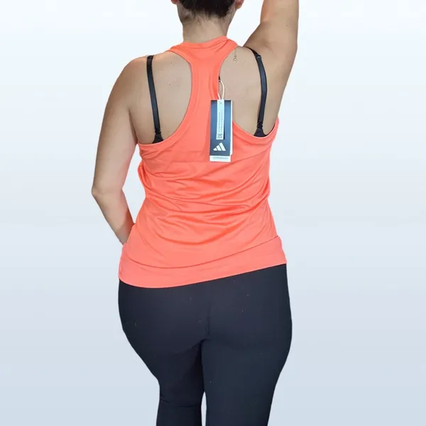 Adidas NWT Aeroready Women's D2T Training Tank Top in Orange/Coral, Size Small - Image 5