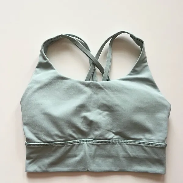 lululemon athletica Energy Bra Long Line B-D Cup Hazy Jade -Size 4 - Image 3