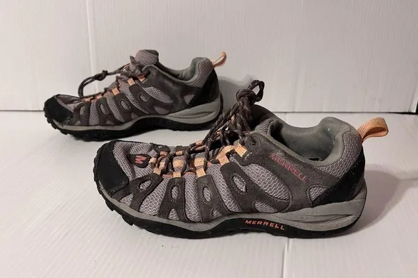 Merrell (J535264) depart dark gull grey trail hiking shoe women size 8 - Image 2