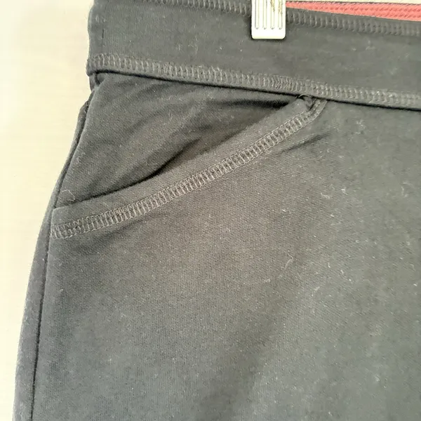 Apt.‎ 9 Active Wear Womens Black Wide Leg Yoga Pants Drawstring Graphic - Image 10