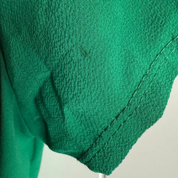 Boohoo Womens Dress Emerald Green Faux‎ Wrap Maxi Dress Short Sleeve NEW - Image 7