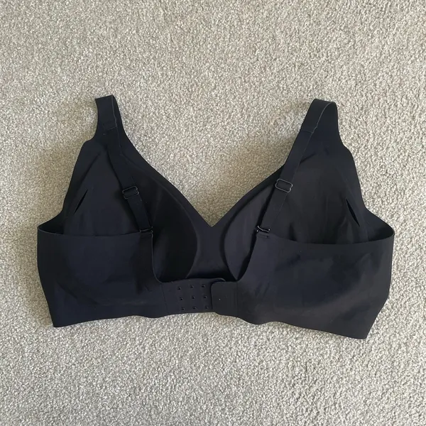 Wireless T-Shirt Bra Supportive Comfort Black Undergarment Women's Size XL - Image 2
