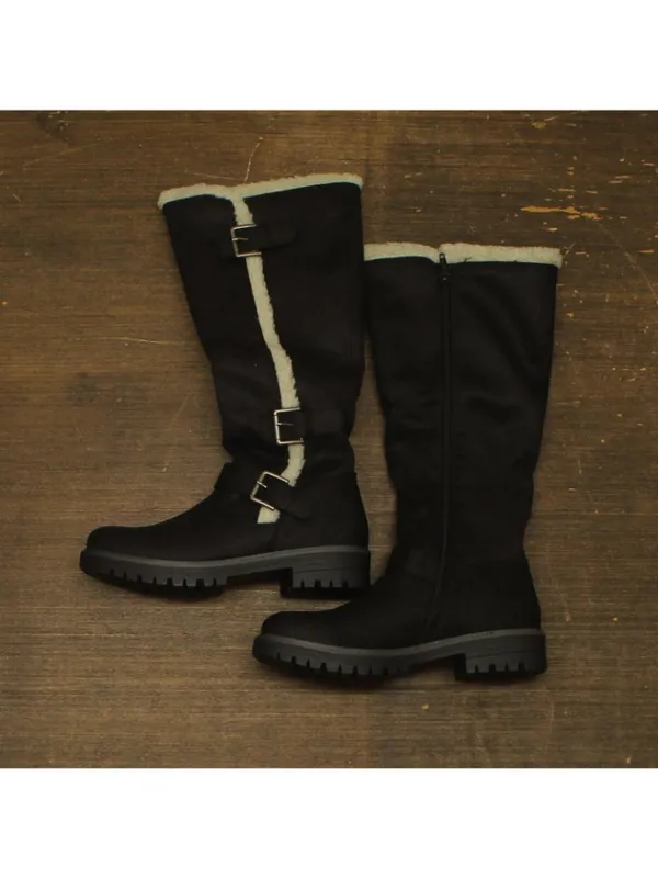 NWT Cliffs By White Mountain Merritt Tall Shaft Boot Black / Fabric 8.5M - Image 8