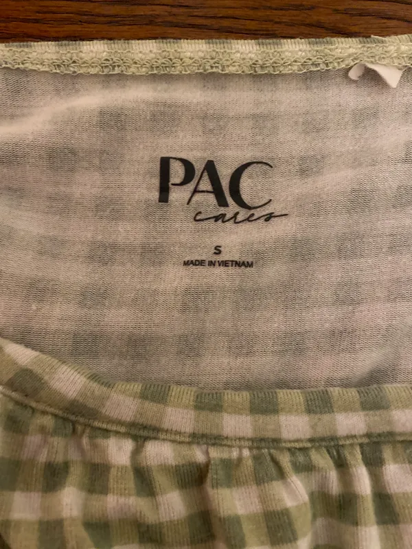 PacSun Green Gingham Crop Top - Image 3