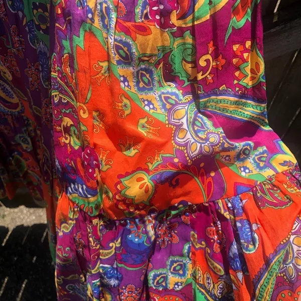 Ralph Lauren Vintage Bohemian Colorful Paisley Sundress - Image 5