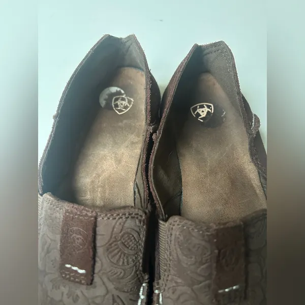 Ariat cruiser slip-on shoes in brown floral embossed - Image 6