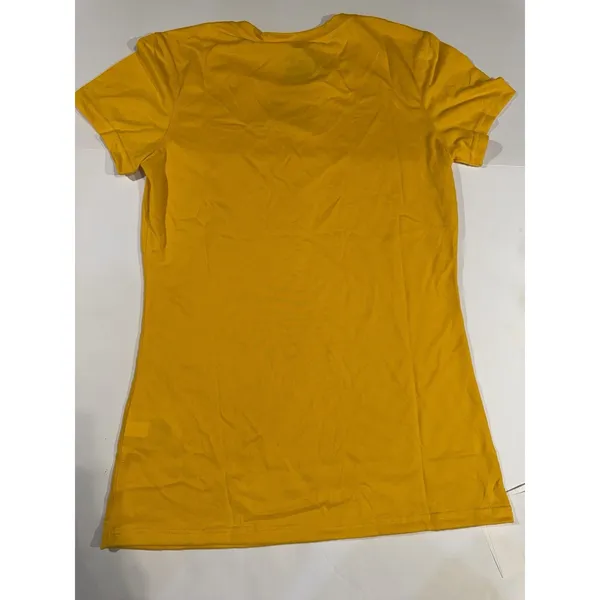 Nike Dri-FIT Women's XS Yellow Short Sleeve Solid Polyester T-Shirt (F43) - Image 9