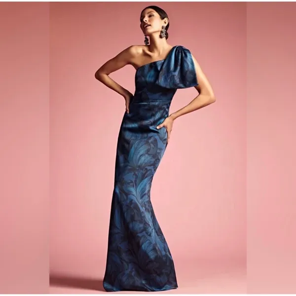 Sachin & Babi Chelsea‎ Maxi Gown FloralTonal Petal Size 6 NWT - Image 5