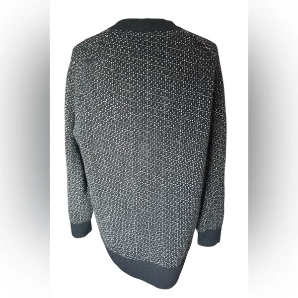 Madewell Bird’s Eye Maysfield Navy and White Women's Cardigan Sweater - Image 4
