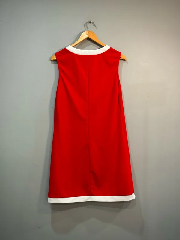Red/White Emery Rose Contrast Color Mini Dress Size L Like New - Image 5