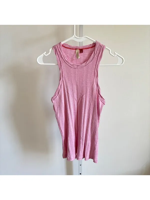 Anthropologie Pilcro NWOT Women's Pink Racer Tank Top Size S - Image 3