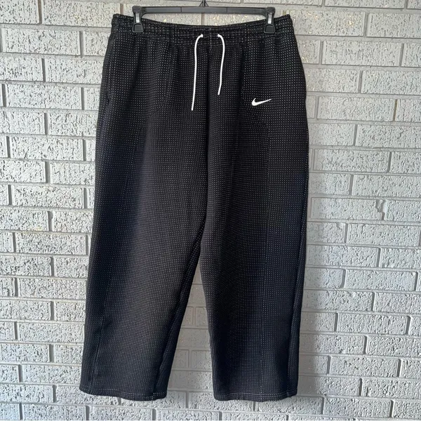 Nike Tech Sweatpants Fleece Engineered Allover Jacquard Pants XL wide leg - Image 5