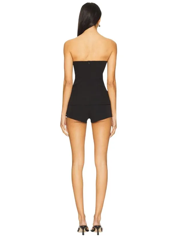 superdown Daija Shorts Set in Black XSmall New Womens Tube Top - Image 2