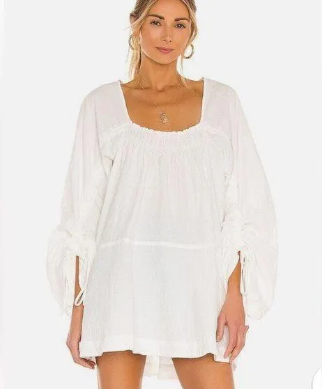 Free People White Textured Top - Image 3