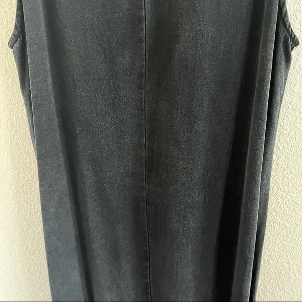 Cut Loose Black Fade Maxi Tank Dress Boho Lagenlook layering Casual Minimalist S - Image 7