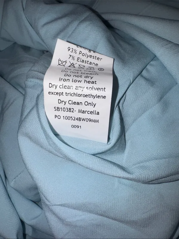 NWOT House Of CB MARCELLA ocean blue pleated maxi dress sz XS - Image 4