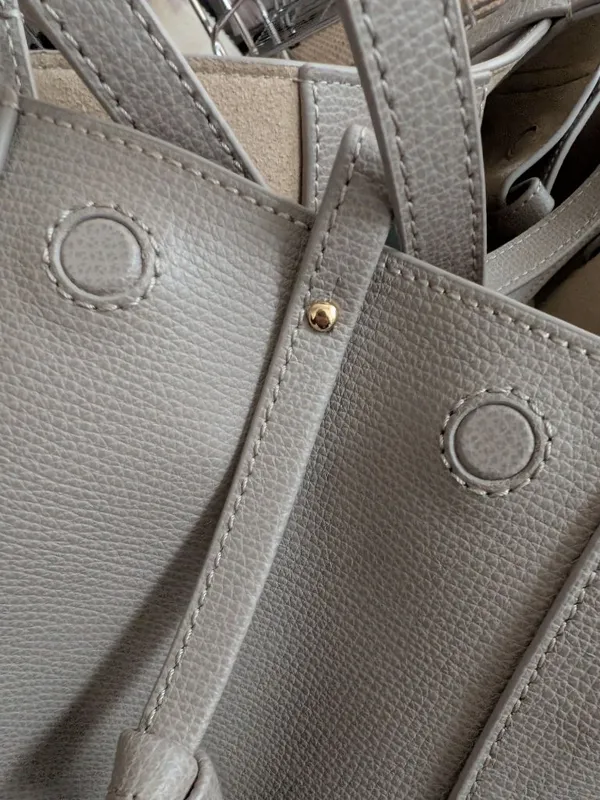 Authentic Polene Cyme Mini Textured Taupe with Polene order history - Image 11