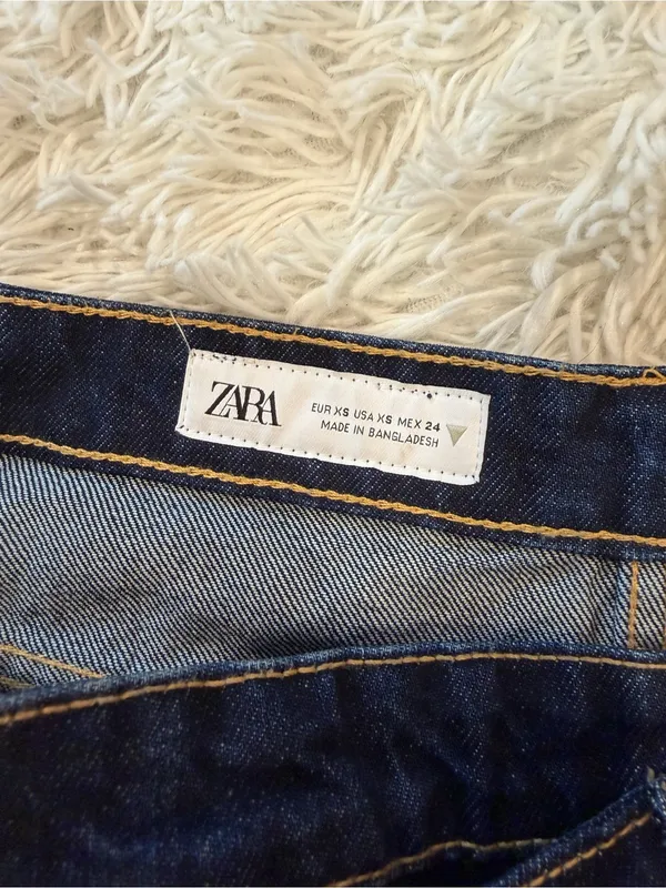 Zara Dark blue Denim Mini Skirt - Image 2