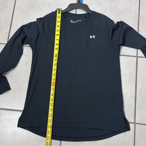 Under Armour Women Black Long Sleeve Loose T-shirt Size Small.‎ - Image 8