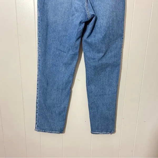 Abercrombie & Fitch The ’90s Criss Cross Ultra High Rise Slim Straight Jeans 32 - Image 8