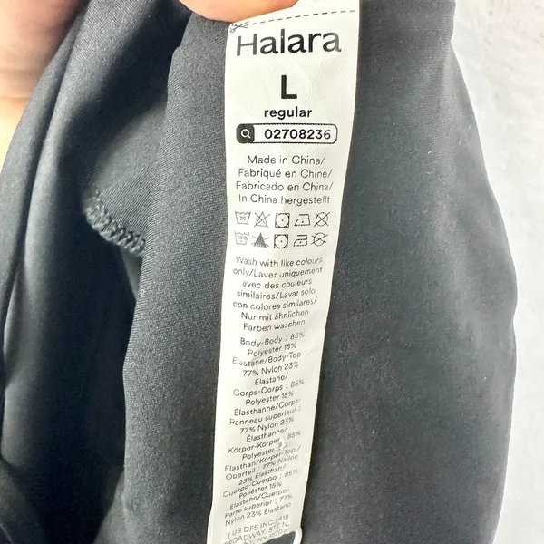 Halara Breezeful Wide Leg Jumpsuit Size Large NWT Black Pocket Quick Dry - Image 8