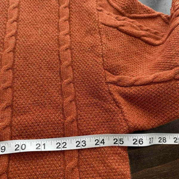 Taylor Swift The Life Of A Showgirl Cardigan Sz M/L Glitter Cable Knit Sweater - Image 7