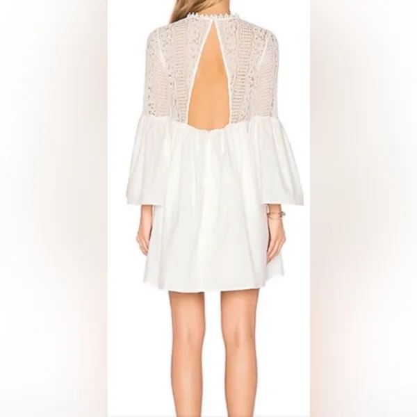 Endless Rose white lace poplin mini dress size S - Image 2