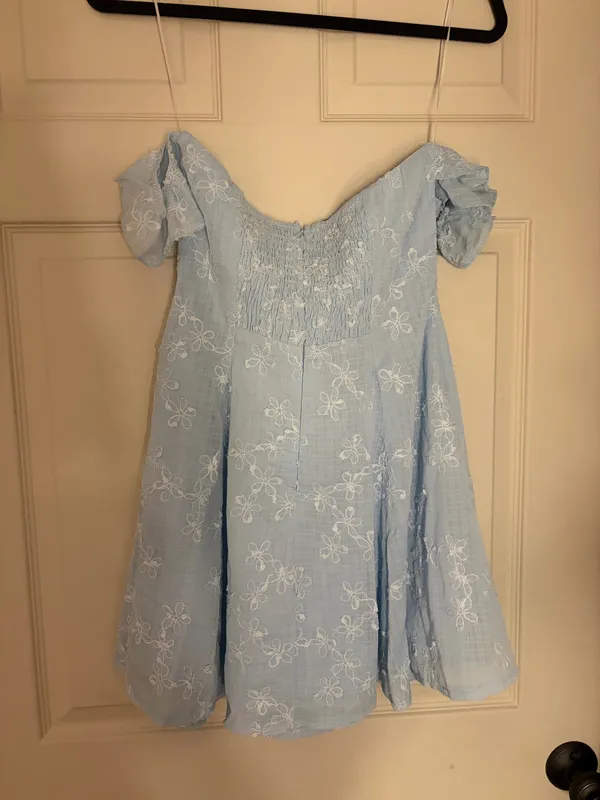 Hello Molly Strapless Mini Dress blue - Image 2