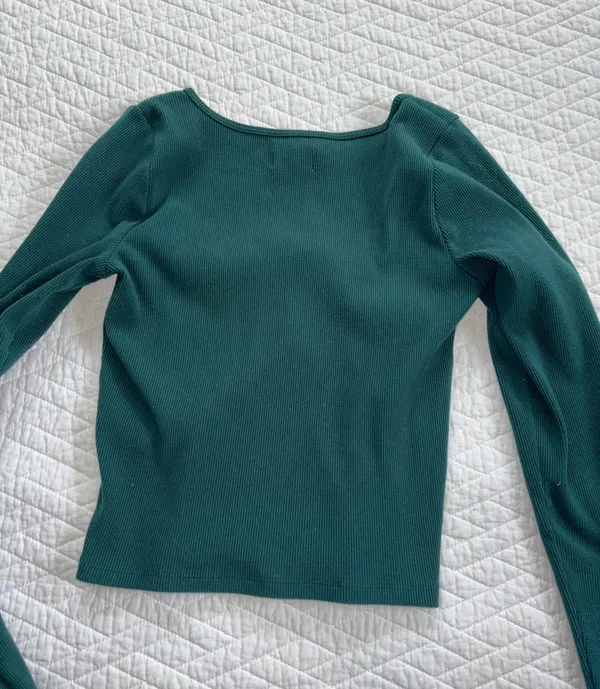 Hollister Long Sleeve Ribbed Top - Image 3