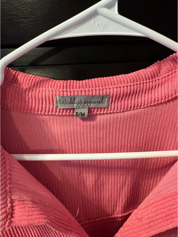 Lane 201 Pink Corduroy Button Up - Image 3