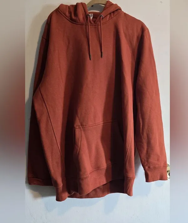 Women's Warm Rust Hoodie Brown Size XXL - Image 4