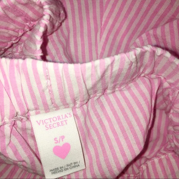 Victoria’s Secret pink striped drawstring pajamas - Image 4