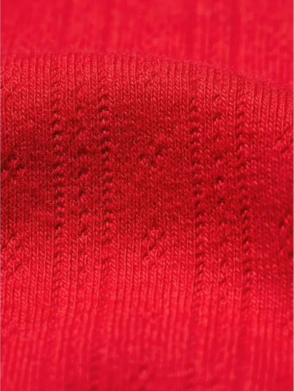 Uniqlo Pointelle Tank Top NWT Red Medium - Image 4