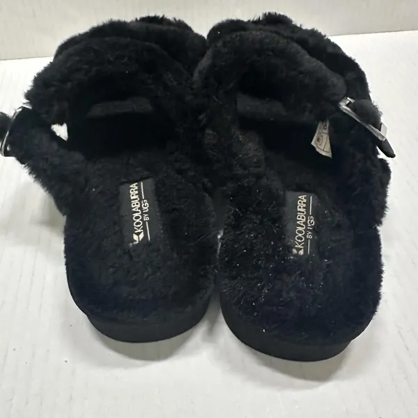 Koolaburra By UGG Shoes Womens Size 7 38 Black‎ Furr-ah Buckle Slide Slippers - Image 5