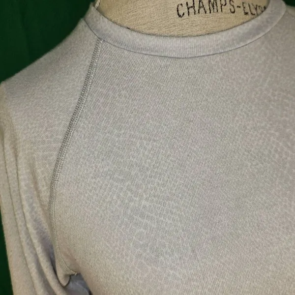 Beyond Yoga Womens Gray Leopard Favorite Raglan Crew‎ Neck Pullover Sweatshirt S - Image 3