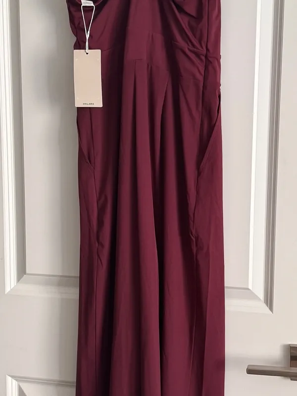 HALARA Plum Wide-Leg Jumpsuit - Image 4